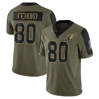 Simi Fehoko Arizona Cardinals Youth Limited 2021 Salute To Service Nike Jersey - Olive