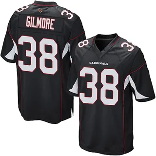 Steven Gilmore Arizona Cardinals Men's Game Alternate Nike Jersey - Black