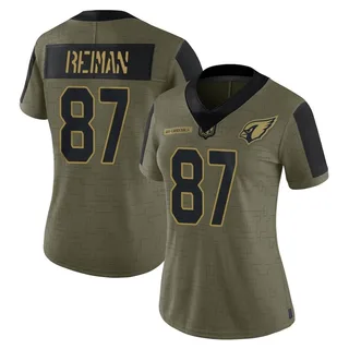 Tip Reiman Arizona Cardinals Women's Limited 2021 Salute To Service Nike Jersey - Olive
