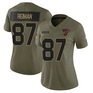 Tip Reiman Arizona Cardinals Women's Limited 2025 Salute to Service Nike Jersey - Olive