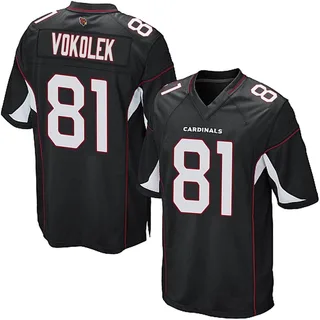 Travis Vokolek Arizona Cardinals Men's Game Alternate Nike Jersey - Black