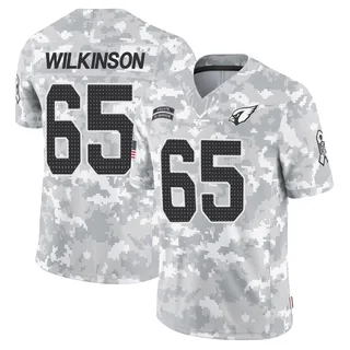 Youth Elijah Wilkinson Arizona Cardinals Youth Limited Arctic Camo 2024 Salute to Service Nike Jersey