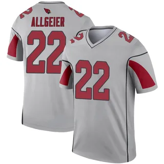 Youth Tyler Allgeier Arizona Cardinals Youth Legend Inverted Silver Nike Jersey